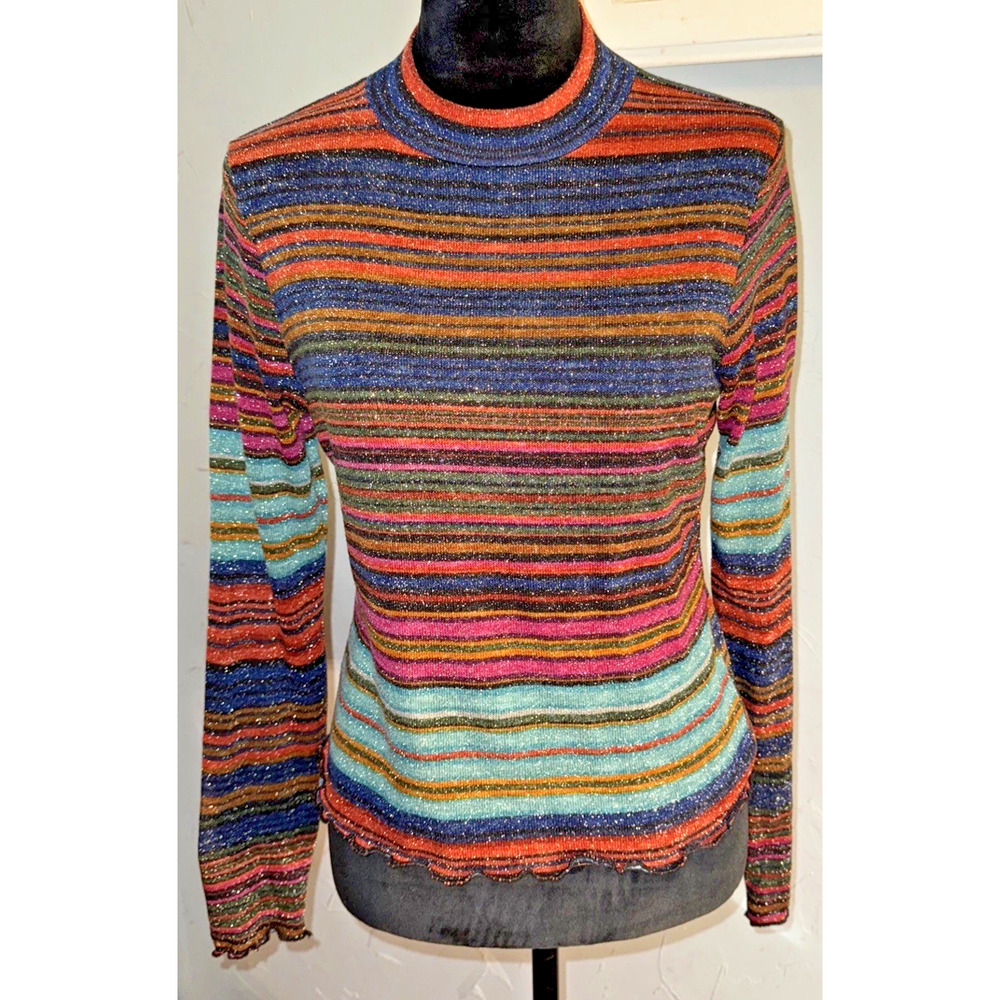Candie's stripe sweater‎ size Large